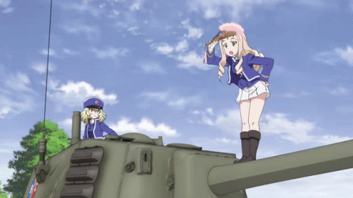 Girls Und Panzer Looking GIF - Girls Und Panzer Looking Tank GIFs