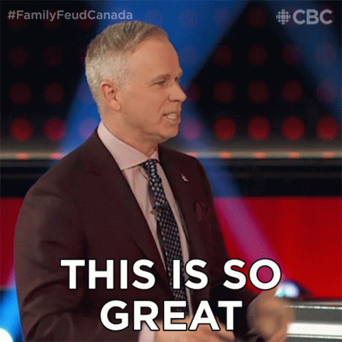 This Is So Great That Youre Here Gerry Dee GIF - This Is So Great That Youre Here Gerry Dee Family Feud Canada GIFs