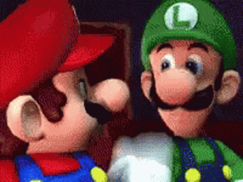 Mario Slap Yahoo GIF - Mario Slap Yahoo Luigi GIFs