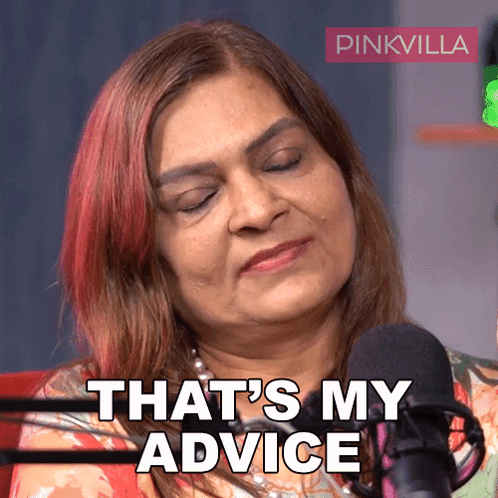 That'S My Advice Sima Taparia GIF - That'S My Advice Sima Taparia Pinkvilla GIFs