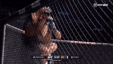 a ufc fight between pantoja and perez is being broadcast on bt sport ufc