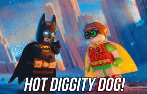 Hot Diggity Dog! GIF - Robin Batman Bruce Wayne GIFs