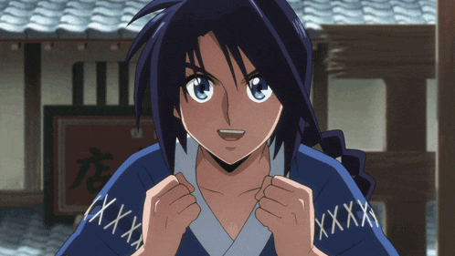 a cartoon character wearing a blue shirt with the letters xxx on it