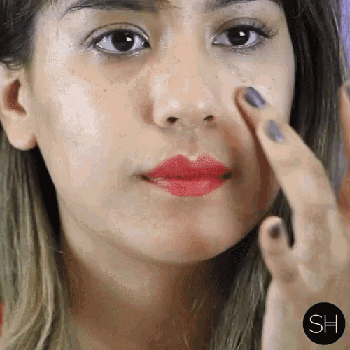Apply Makeup Freckles GIF - Apply Makeup Freckles Faux Freckles GIFs