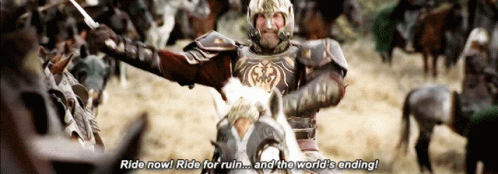Lord Of The Rings Ride GIF - Lord Of The Rings Ride Now GIFs