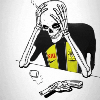 a drawing of a skeleton wearing a yellow and black shirt with the word sal on it .