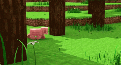 Minecraft Run GIF - Minecraft Run Pig GIFs