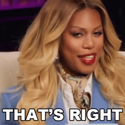 Thats Right Laverne Cox GIF - Thats Right Laverne Cox Thats Correct GIFs
