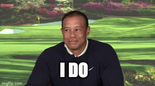Tiger Woods I Do GIF