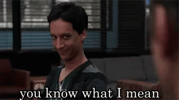 You Know What I Mean? GIF - If You Know What I Mean Eyebrows Abed Nadir GIFs