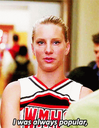 Glee Brittany Pierce GIF - Glee Brittany Pierce I Was Always Popular GIFs