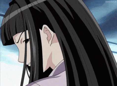 a close up of a girl 's face with the words animeku.in visible