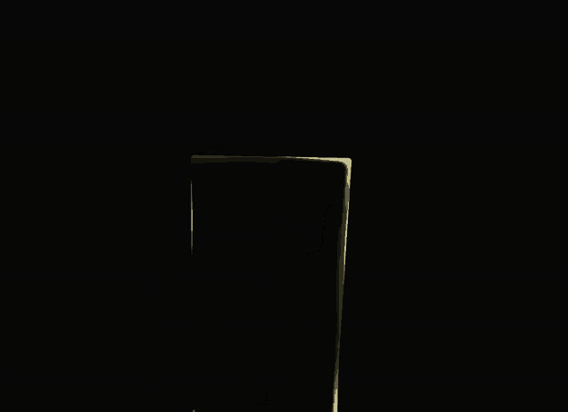 a black background with a yellow rectangle in the corner