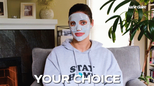 Your Choice Hannah Stocking GIF - Your Choice Hannah Stocking Stay Home GIFs