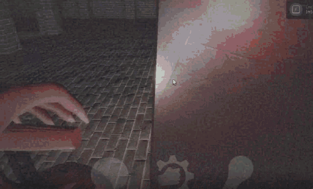 a screenshot of a video game with a green circle around a person