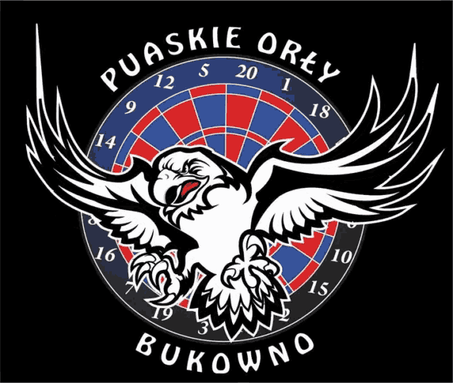 a logo for puaskie orly bukowno with an eagle