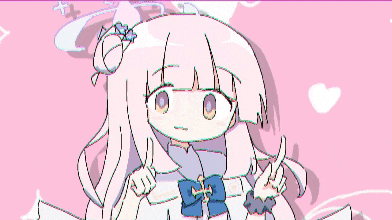 a drawing of a girl with white hair and a cross on her chest