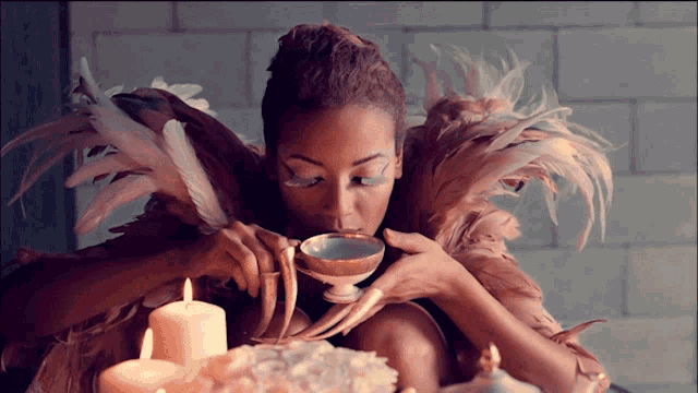 Drinking Tea Kanye West GIF - Drinking Tea Kanye West Runaway Song GIFs