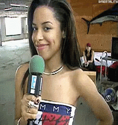 Aaliyah Smile GIF - Aaliyah Smile Flirty GIFs