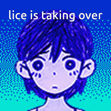 a pixel art of a boy with the words lice is taking over