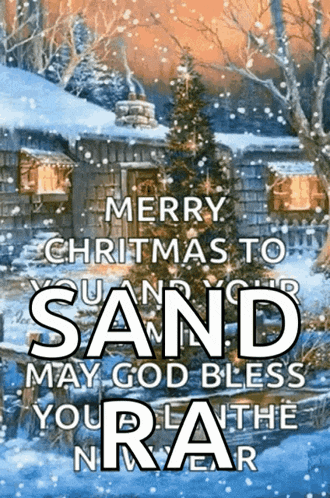 a merry christmas to you and your sand may god bless you