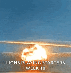a lion playing starters week 18 advertisement