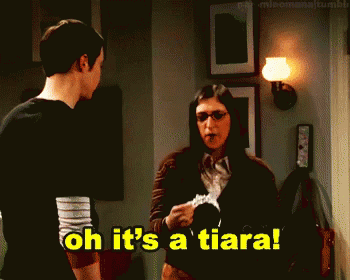 Tiara Big Bang Theory GIF