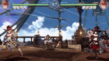 a screenshot of a video game with the number 97 on the screen
