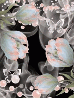 White Flowers GIF - White Flowers Animation GIFs