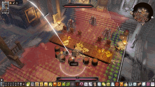 a screenshot of a video game showing a character named old bandit