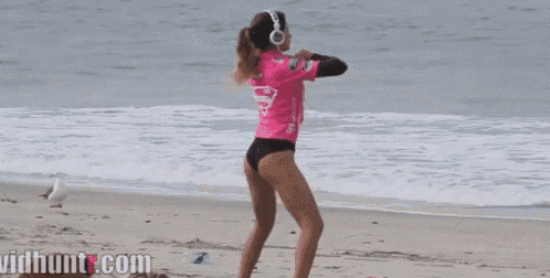 Surfer Anastasia Ashley GIF - Beach Ocean Dance GIFs