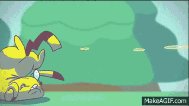 a cartoon of a frog with a sad look on its face is on makeagif.com