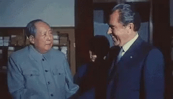 毛澤東 毛主席 握手 和好 微笑 GIF - Maozedong Chairman Mao Shake Hands GIFs