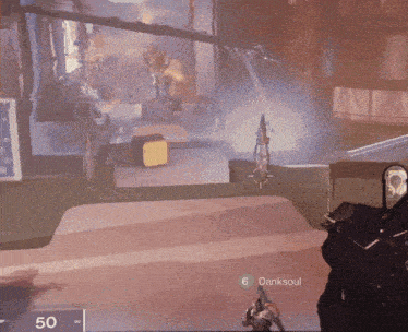 a video game is being played and the number 6 can be seen on the screen