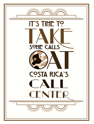 a poster that says " it 's time to take some calls oat "