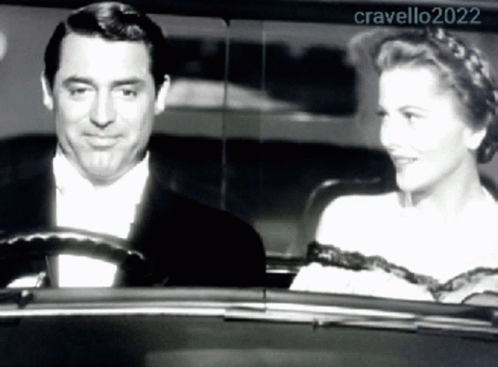 Have You Ever Been Kissed In A Car Cary Grant GIF