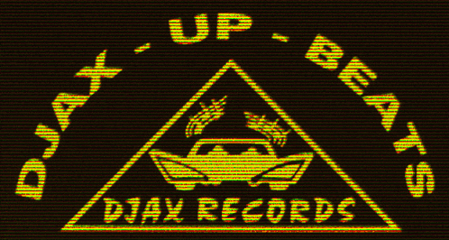 a logo for djax records shows a triangle and a boat