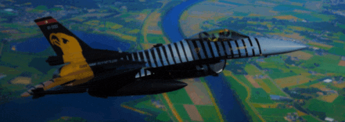 a fighter jet is flying over a river with the words tan ne turkiyeyir turklere ne turkistan vatan