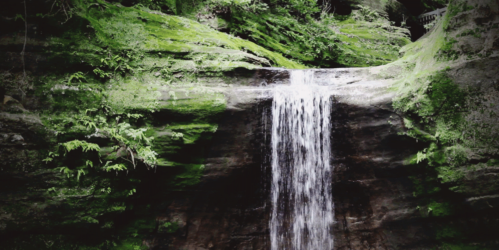 Lower Dells In Mattheissen State Park GIF - Water Waterfall Nature GIFs