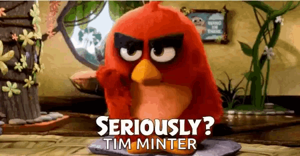 a red angry bird from the angry birds movie