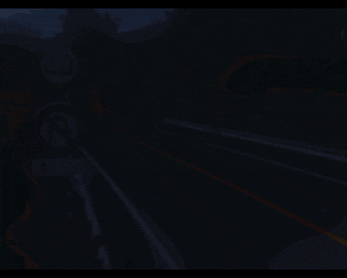 a blurred image of a highway with a sign that says 40 on it
