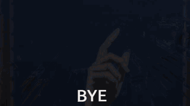 a man in a top hat says bye in white