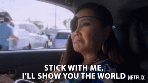 Stick With Me Ill Show You The World GIF - Stick With Me Ill Show You The World Tia Carrere GIFs