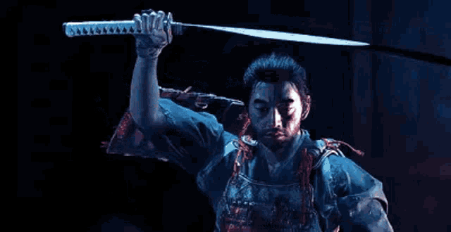 Ghost Of Tsushima Ghost GIF - Ghost Of Tsushima Ghost Ready To Fight GIFs