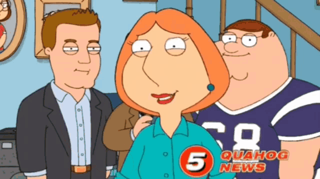 a family guy cartoon with the number 5 in the corner
