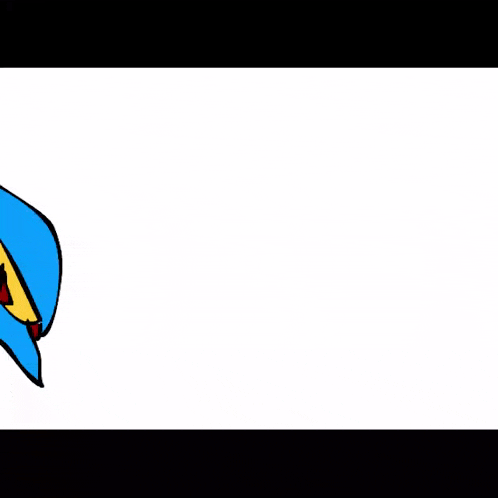 a cartoon drawing of a blue cape with a red belt and a yellow buckle