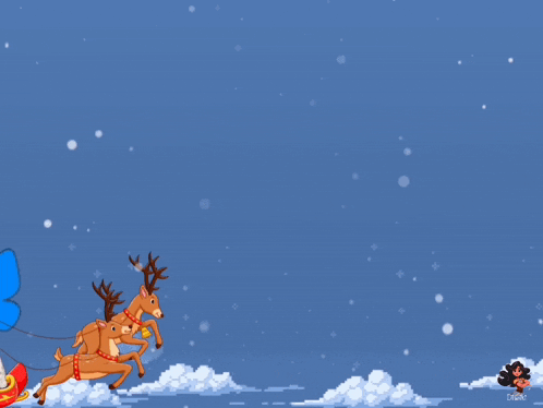 a feliz navidad greeting card with a butterfly in a santa hat