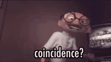 a cartoon man with glasses and a mustache is standing in front of a television and saying `` i think not '' .