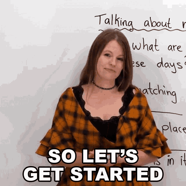 So Lets Get Started Emma GIF - So Lets Get Started Emma Learn English With Emma GIFs