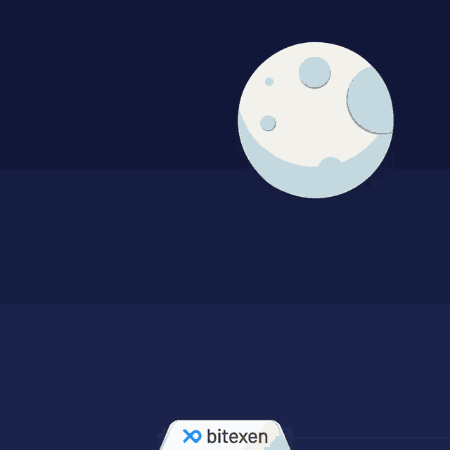 an illustration of a rocket flying through the air with bitcoin coins around it